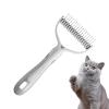 Double-Sided Dog Brush for Shedding view 1
