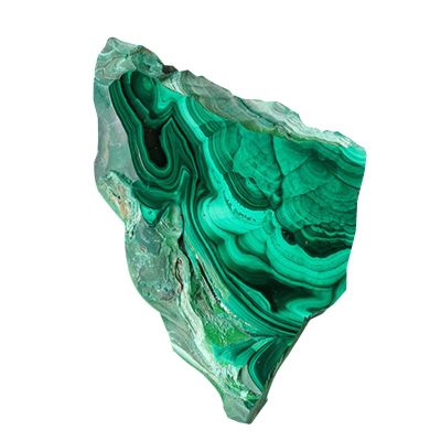 Natural Malachite Stone Discs for Meditation and Home Decor