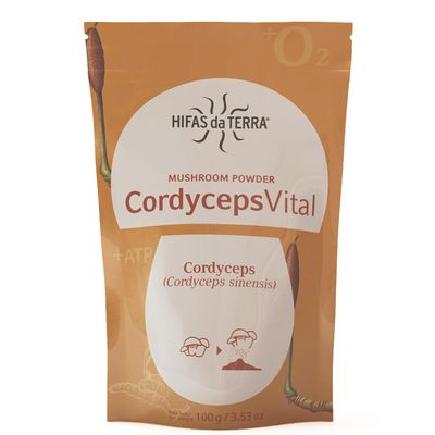 HIFAS DA TERRA Cordyceps Vital 100% Superfood Cordyceps sinensis Mushroom Powder, 100 g