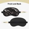 Marble Print Sleep Mask, Black view 2
