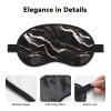 Marble Print Sleep Mask, Black view 3