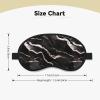 Marble Print Sleep Mask, Black view 4