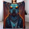 AAPZY Boss Dog Blanket, Soft Flannel Fleece, 140 x 180 cm view 1