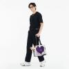 Pet Carrier for Small Dogs, Cats and Rabbits, "Love" Print, Purple view 4