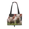 Pet Carrier with Cute Pig Print for Small Dogs, Cats, and Rabbits view 1