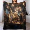 Cute Cat Thick Soft Warm Flannel-Fleece Blanket 3D Design view 1