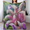 Fox Blanket, Thick Cozy Fleece Blanket with 3D Pattern, Warm Soft Plush Flannel Blanket for All Seasons, Bed or Sofa, 180 x 200 cm view 1