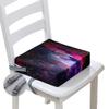 Hiseng Kids Booster Seat Cushion, Space Planets Pattern, Purple Universe, 12.6 x 12.6 x 3.1 in view 1