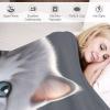 Cute Cat Fleece Blanket, Thick, Warm and Soft, 3D Pattern, 130 × 180 cm view 3