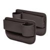 LYHH Leather Car Seat Gap Organizer with USB Port, Brown-LR view 1