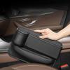 LYHH Leather Car Seat Gap Organizer with USB Port, Brown-LR view 2