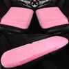 ZDHXZYQ Car Seat Cushion for Skoda Superb II (Type 3T), Thick Plush, Non-Slip, F-Girly Pink, 3-Piece Set view 1