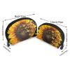 2-Piece Sunflower and Butterfly Print Cosmetic Bag Set view 2