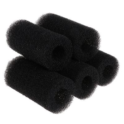 Dcaknri 5-Pack Aquarium Filter Intake Pre-Filter Sponge Rolls, Black