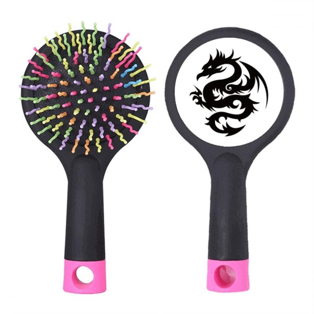 Dragon Animal Art Salon Detangling Hair Brush with Cushion Base