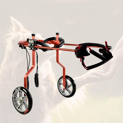 Large Dog Wheelchair for Hind Legs, Adjustable 2-Wheel Pet Cart