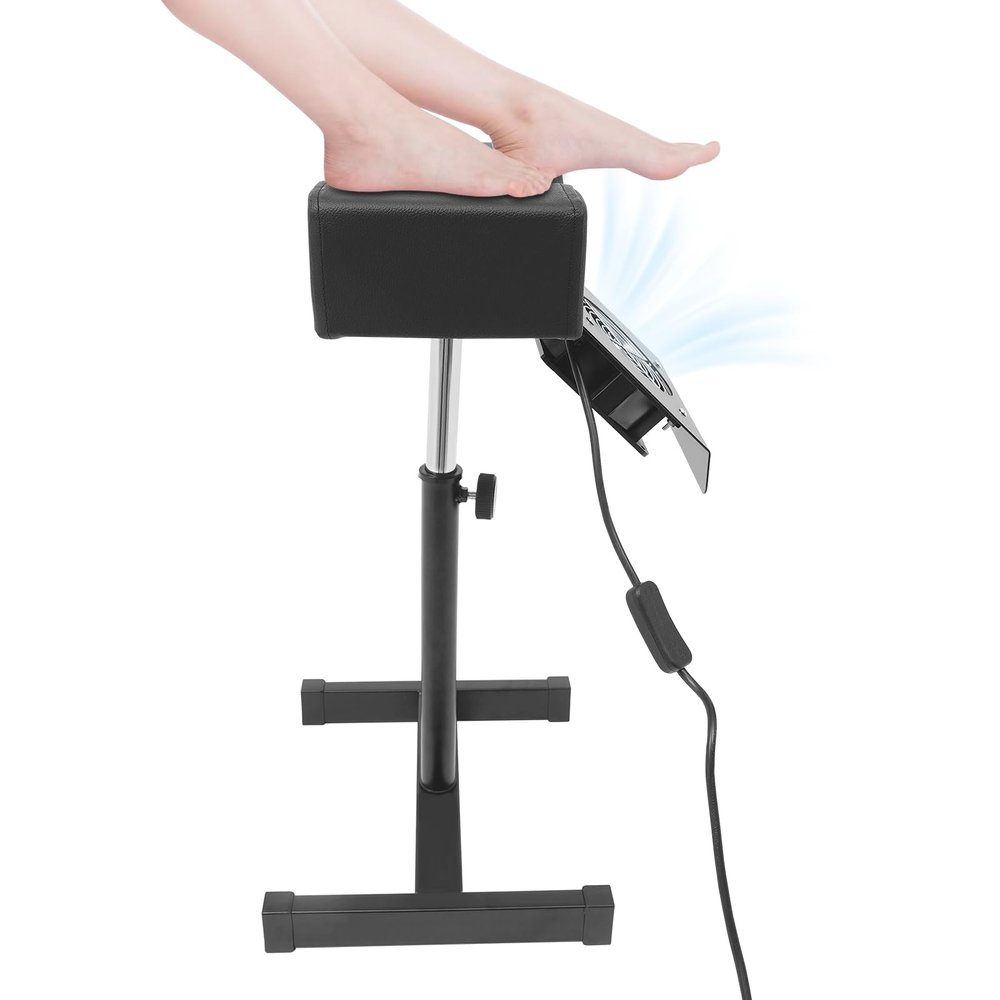 MBUYI Adjustable Pedicure Footrest Stool for Salons