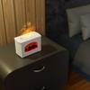 HOHOVYVY Flame Aroma Diffuser, Simulated-Flame Humidifier, USB, Quiet, 270 mL, White view 3