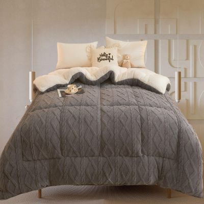 XHCTNN Cozy Thick Fleece Winter Bedding, 135 x 200 cm (A, 150 x 200 cm/3.0 kg)