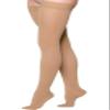 NOVAMED CCL1 Thigh-High Compression Stockings, 18–21 mmHg, Silicone Grip Band view 1
