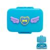 Frohstadt Milk Tooth Box, Waterproof Plastic - Blue Heart view 1