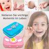 Frohstadt Milk Tooth Box, Waterproof Plastic - Blue Heart view 3