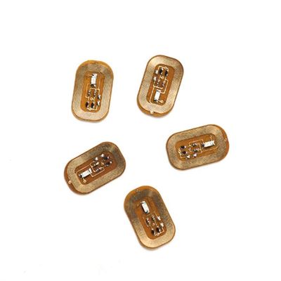 Hermosiey 5-Piece NFC Flash Nail Stickers, LED Bare-Chip Smart Illuminating Nail Enhancement, Dark Blue