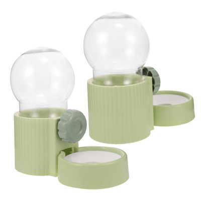BUGUUYO 2-Piece Hanging Water Dispenser for Pets, Leakproof Space-Saving Food and Water Bowls for Cages, Easy to Install and Clean