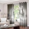 BOVZOX Blackout Curtains, 2 Panels, 46.1" W x 54.3" L, Horse Design view 4