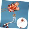 AUTSUPPL Pearl and Flower Hair Stick for Buns view 2