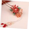 AUTSUPPL Pearl and Flower Hair Stick for Buns view 3