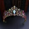 Nvzi Bridal Wedding Tiara Crystal Rhinestone Headband for the Bride (AB) M51 view 2