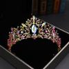 Nvzi Bridal Wedding Tiara Crystal Rhinestone Headband for the Bride (AB) M51 view 3