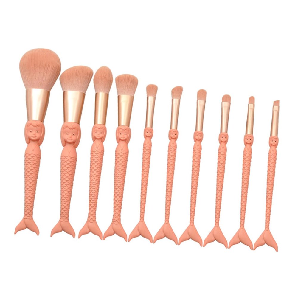 AUTSUPPL 10-Piece Makeup Brush Set with Foundation and Face Powder Brushes