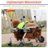 YFWOKSL Pet Wheelchair for Dogs, Adjustable 4-Wheel Aluminum Mobility Cart for Small Dogs view 3