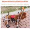 YFWOKSL Pet Wheelchair for Dogs, Adjustable 4-Wheel Aluminum Mobility Cart for Small Dogs view 4