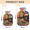 Mountain Train Adventure Green Hot Water Bottle with Soft Cover, 1 Liter view 3