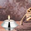 Small Stainless Steel Keepsake Urn for Ashes with Tealight Holder view 4