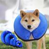 FANSU Inflatable Recovery Collar for Dogs and Cats, Adjustable, Comfortable Protective Cone, L, Blue view 3
