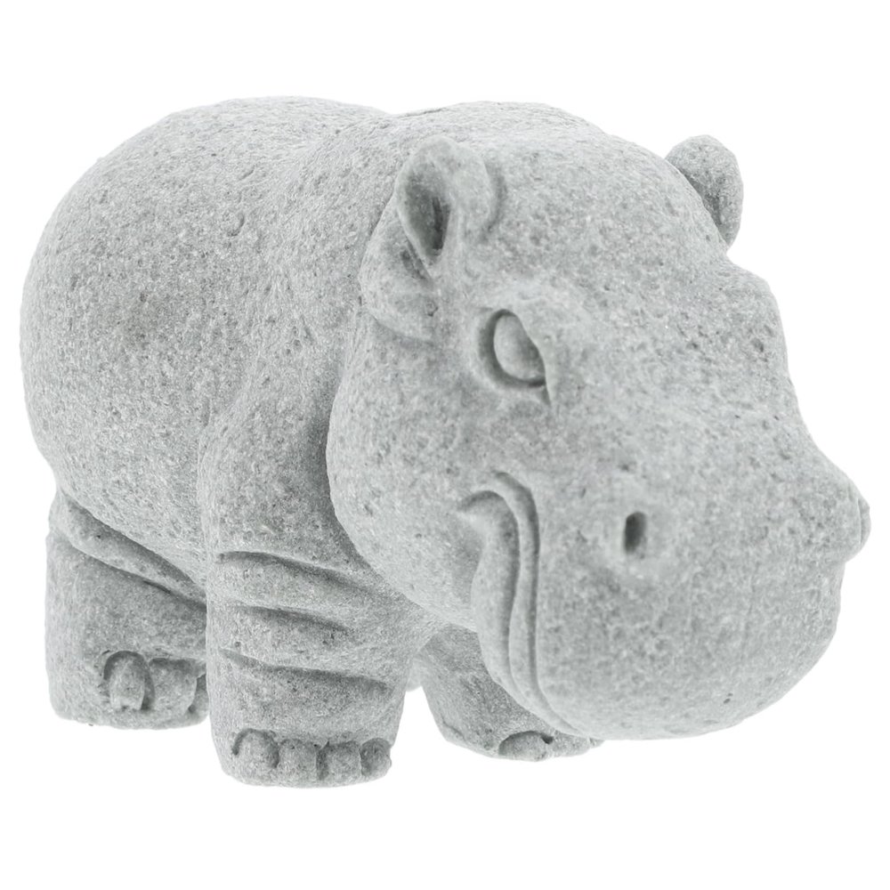 BUGUUYO Hippo Statue Resin Aquarium Decor