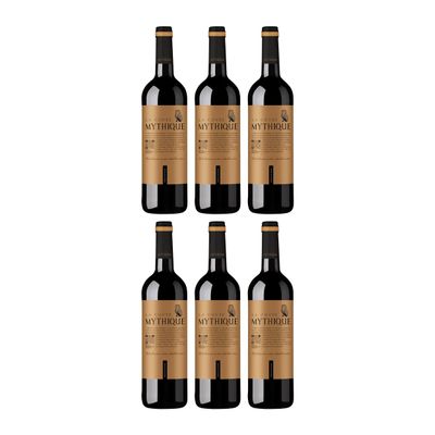 Mythique La Cuve Rouge Dry Red Wine from France incl. FeinWert E-Book (6 x 0.75 L)