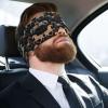 Sleep Mask with Ear Protection - Brown Horse Design view 2