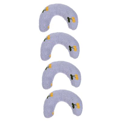 BUGUUYO 4-Pack U-Shaped Pet Neck Support Cushions for Cats, Dogs, and Small Animals