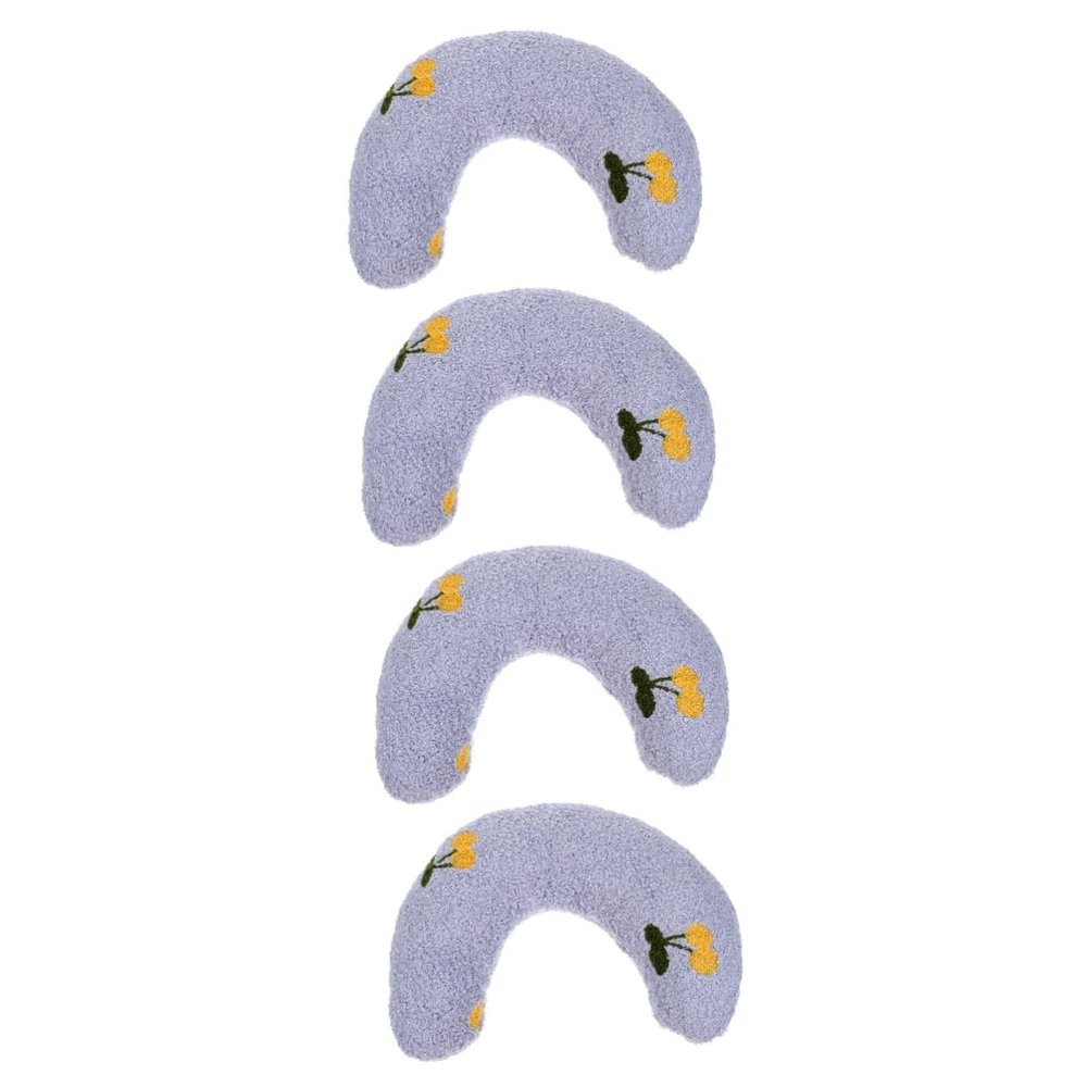 BUGUUYO 4-Pack U-Shaped Pet Neck Support Cushions for Cats, Dogs, and Small Animals