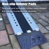 Wheelchair and Threshold Ramp, Portable Folding, 2.0/2.4/2.7 m, 25.4 cm Wide, 2-Pack view 4