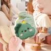 Plush-Covered Hot Water Bottle with Cartoon Animal Design view 4