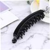 Large Banana Hair Clips with Teeth, 10-Piece, Plastic, Black view 4