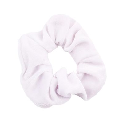 Anevous 10-Piece Velvet Hair Ties for Women, Thick Elastic Scrunchies, White