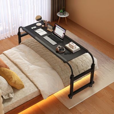Height-Adjustable Wheeled Overbed Desk, Queen-Size Mobile Medical Computer Table