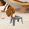 Leakproof Foldable Raised Double Dog Bowl view 2